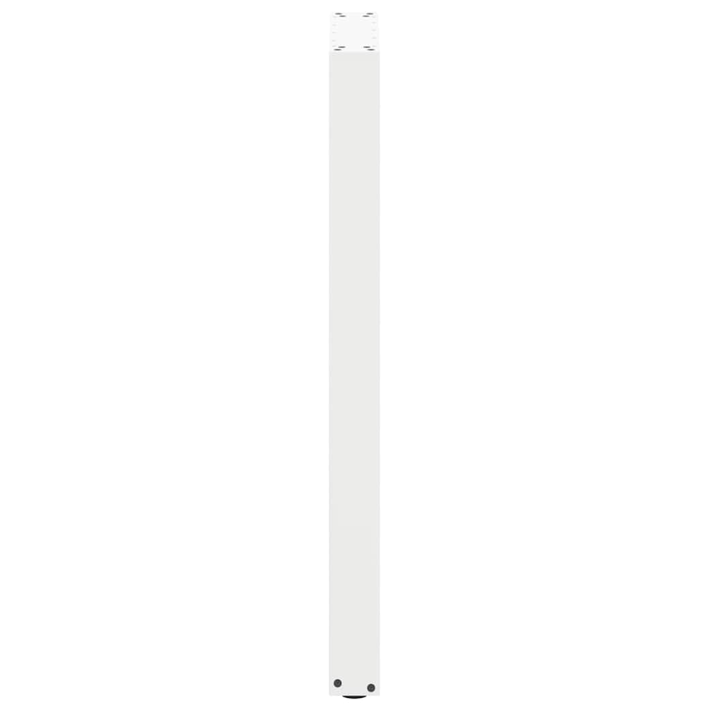 Barbordben U-formet 2 stk hvit 40x(100-101) cm stål