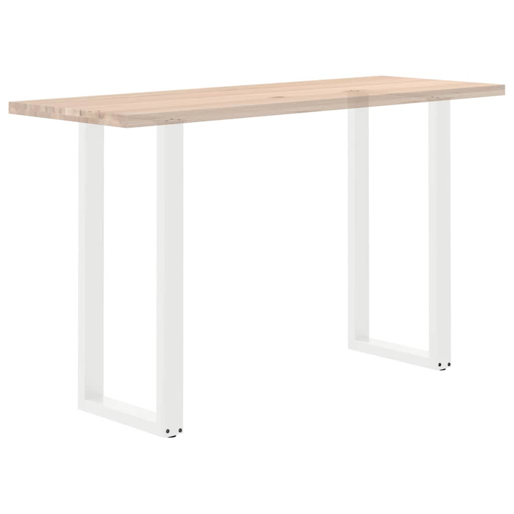 Barbordben U-formet 2 stk hvit 40x(100-101) cm stål