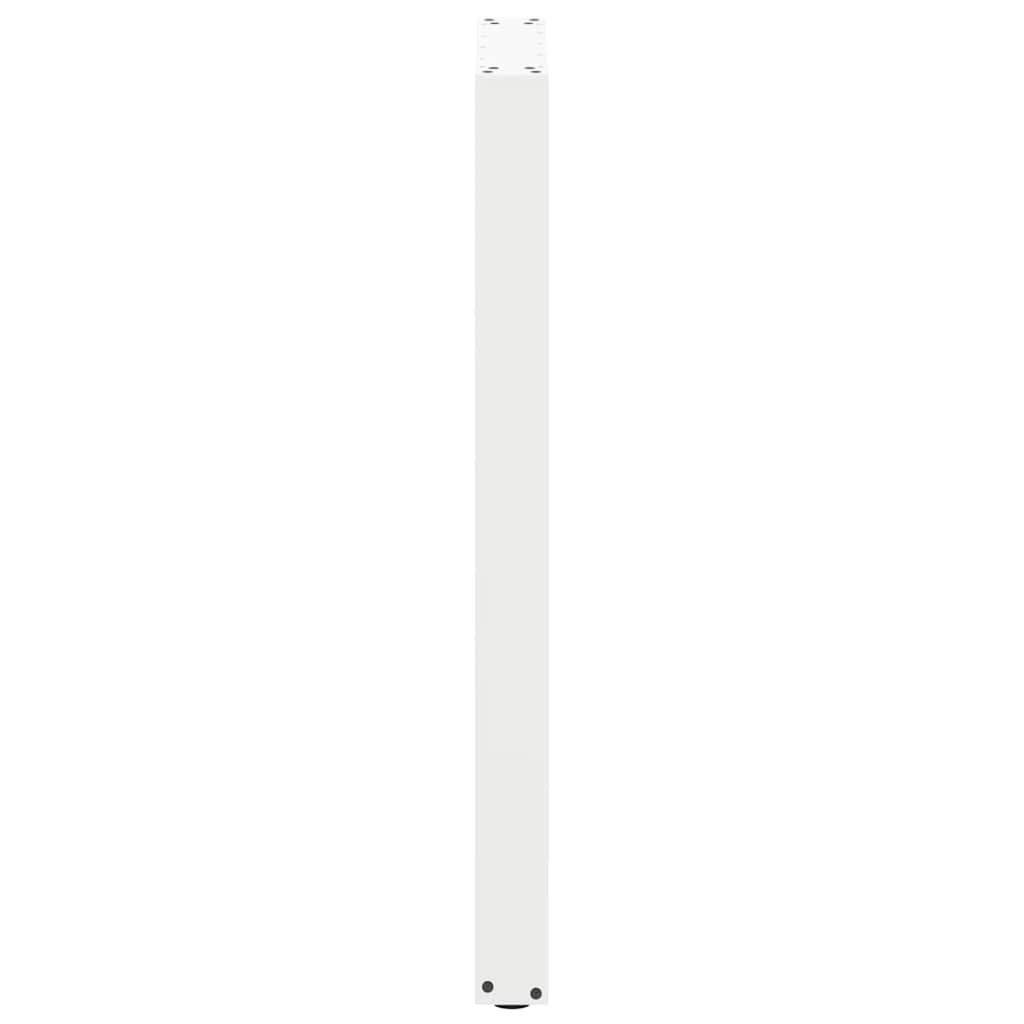 Barbordben U-formet 2 stk hvit 50x(100-101) cm stål