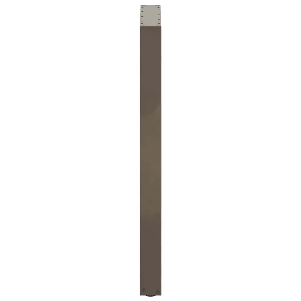 Barbordben U-formet 2 stk naturstål 60 x (100-101) cm stål
