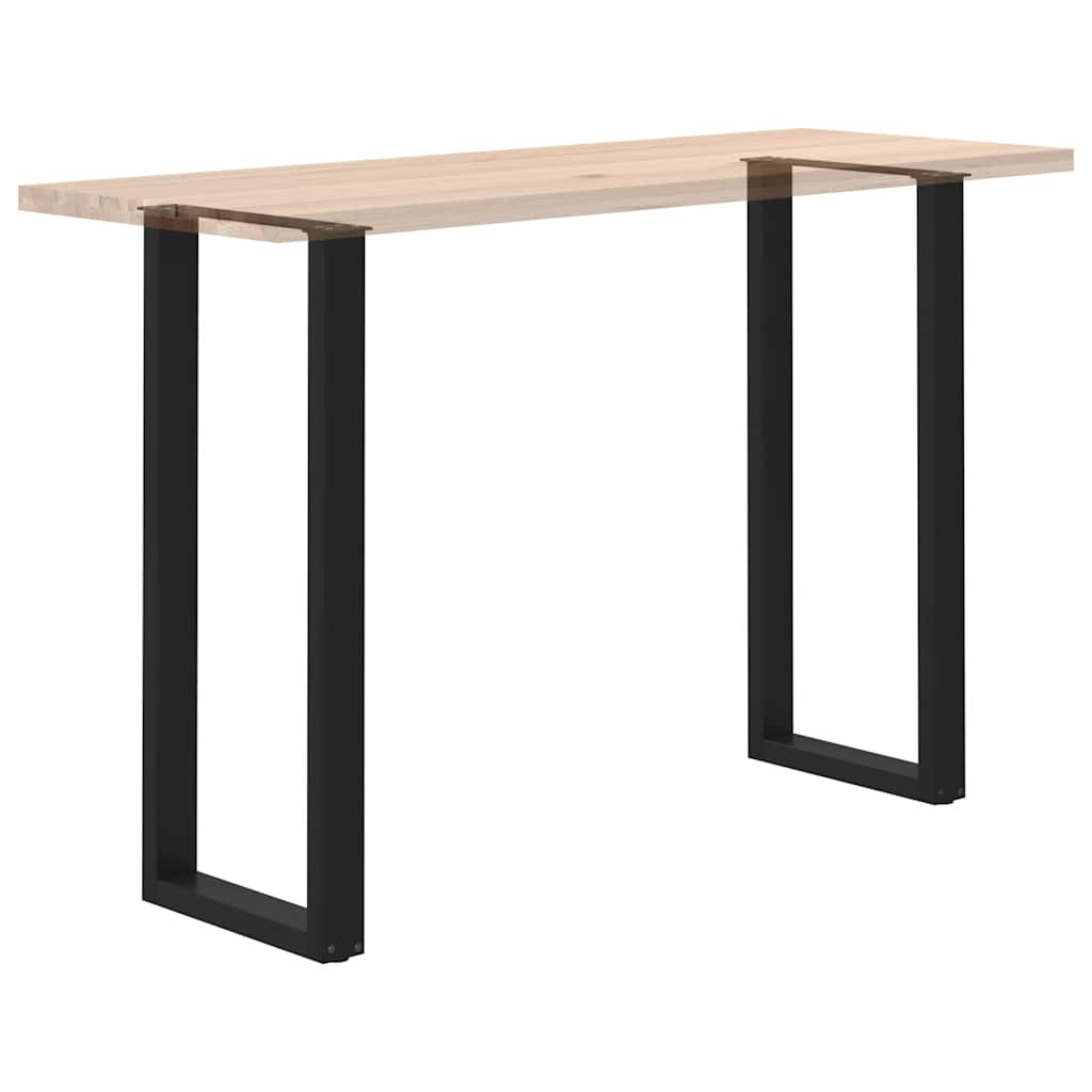 Barbordben U-formet 2 stk svart 40x(110-111) cm stål