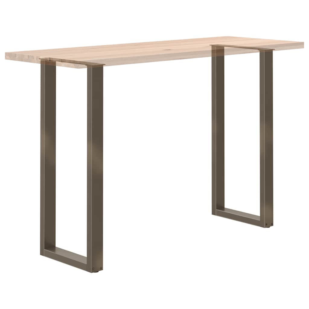 Barbordben U-formet 2 stk naturstål 40x(110-111) cm stål
