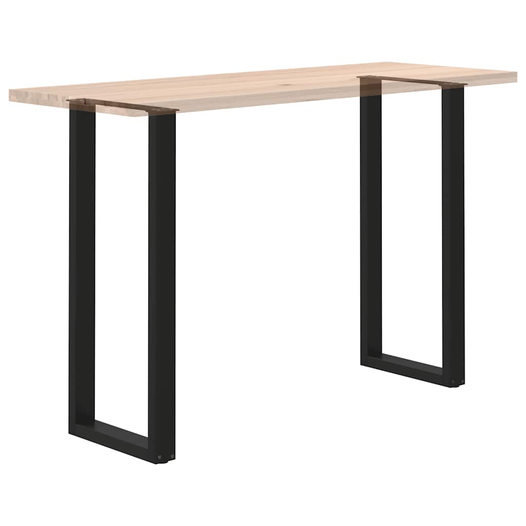 Barbordben U-formet 2 stk svart 50x(110-111) cm stål