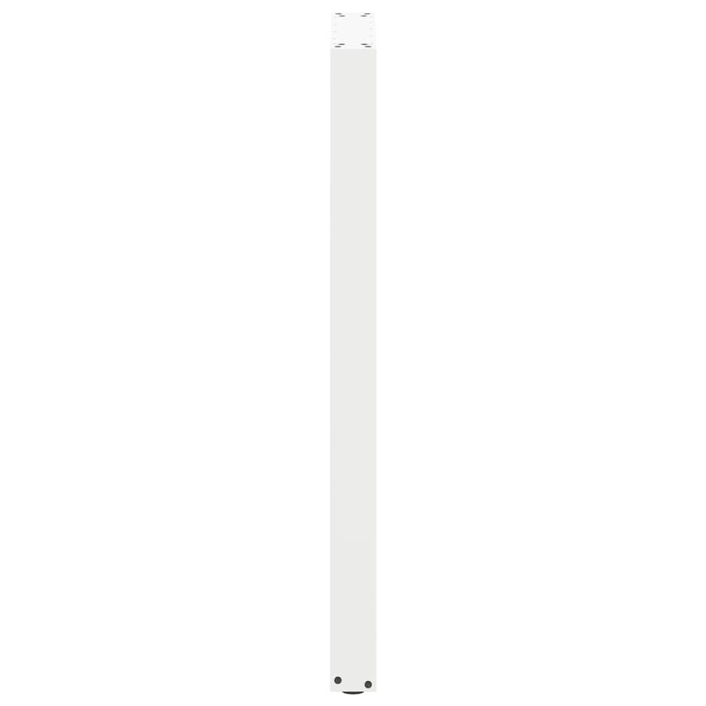 Barbordben U-formet 2 stk hvit 50x(110-111) cm stål