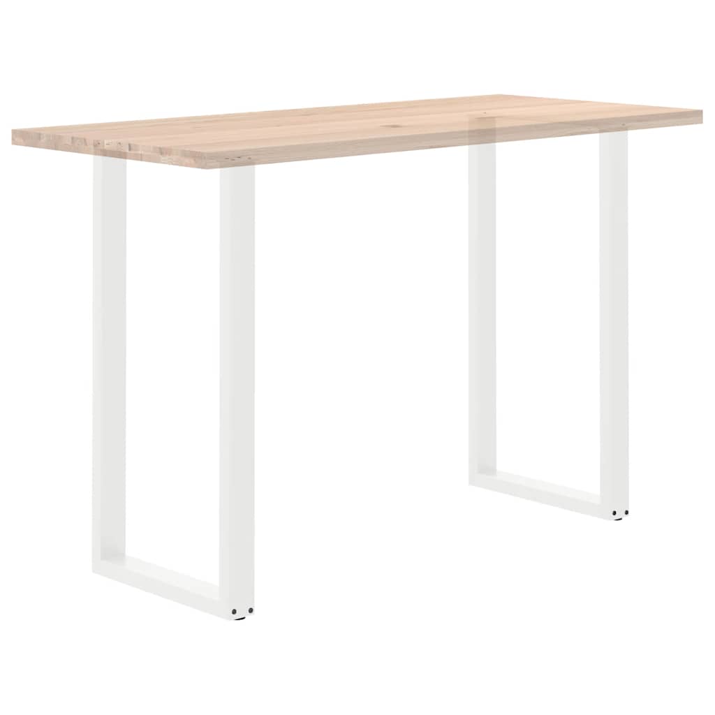 Barbordben U-formet 2 stk hvit 60 x (110-111) cm stål