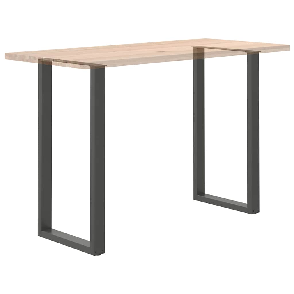 Barbordben U-formet 2 stk antrasitt 60x(110-111) cm stål