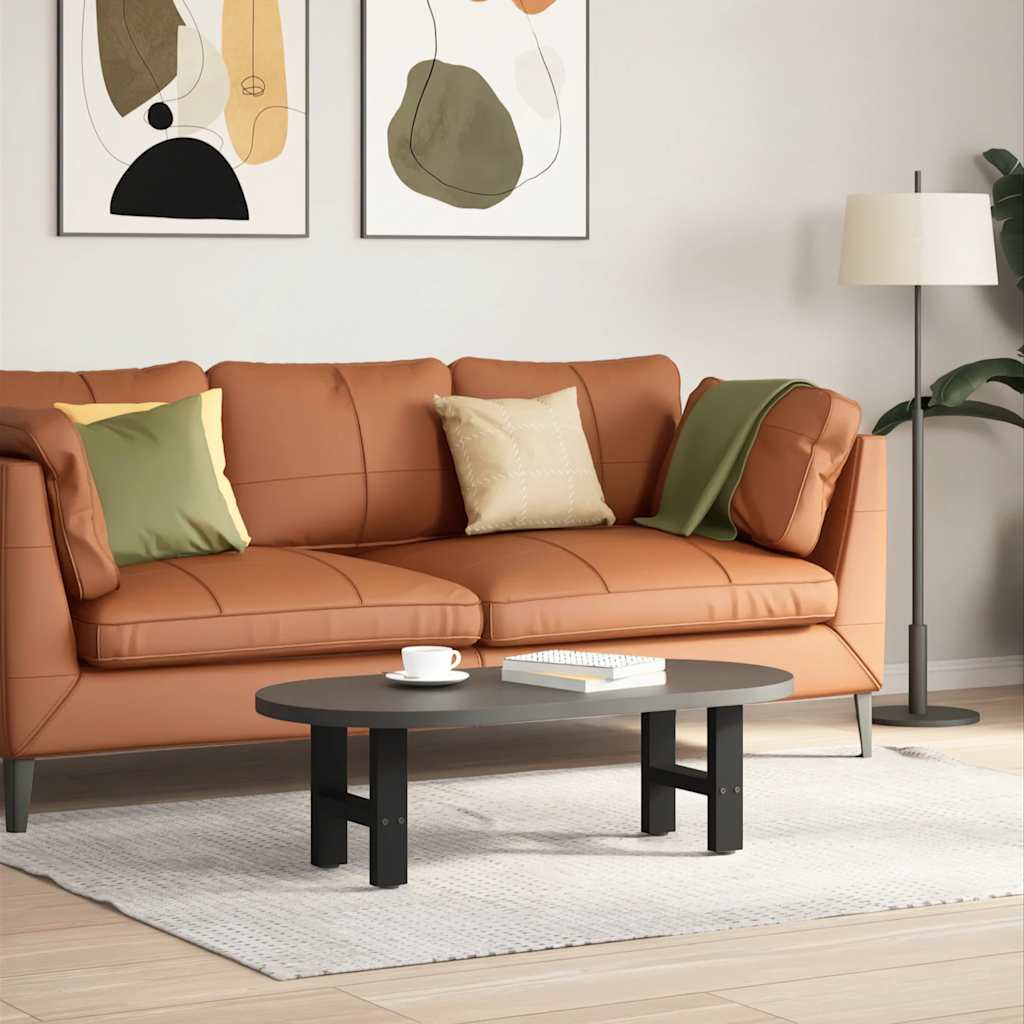 Salongbordben svart 2 stk 30x(30-31) cm stål