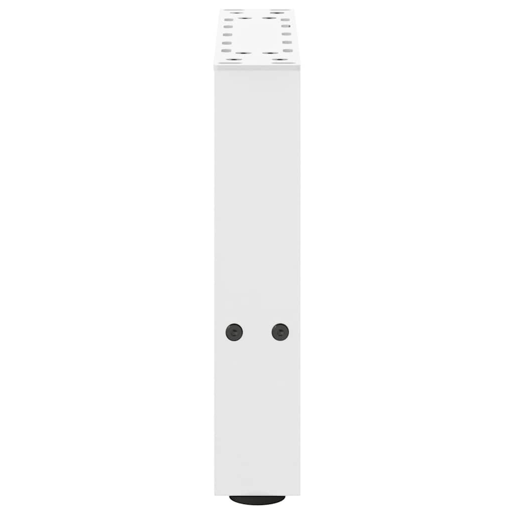 Salongbordben hvite 2 stk 30x(30-31) cm stål