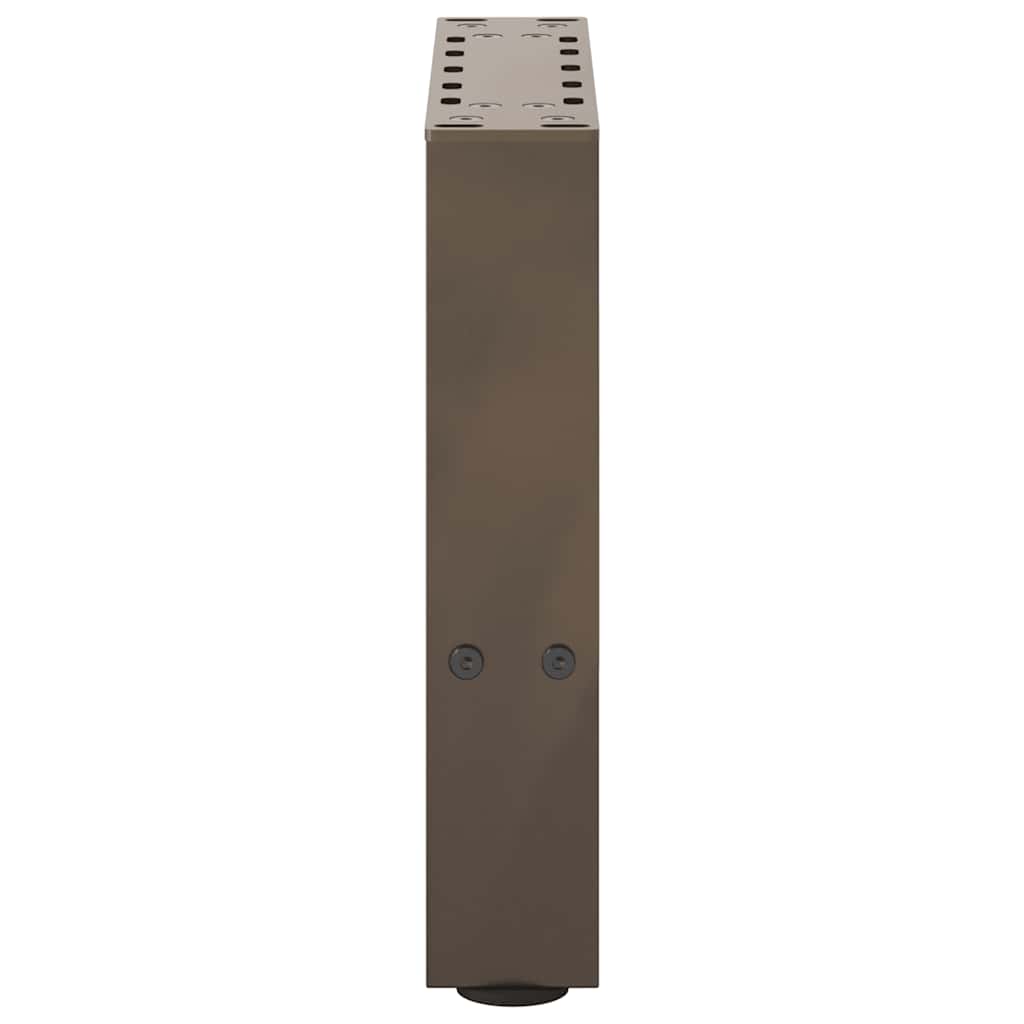 Salongbordben naturstål 2 stk 30x(30-31) cm stål