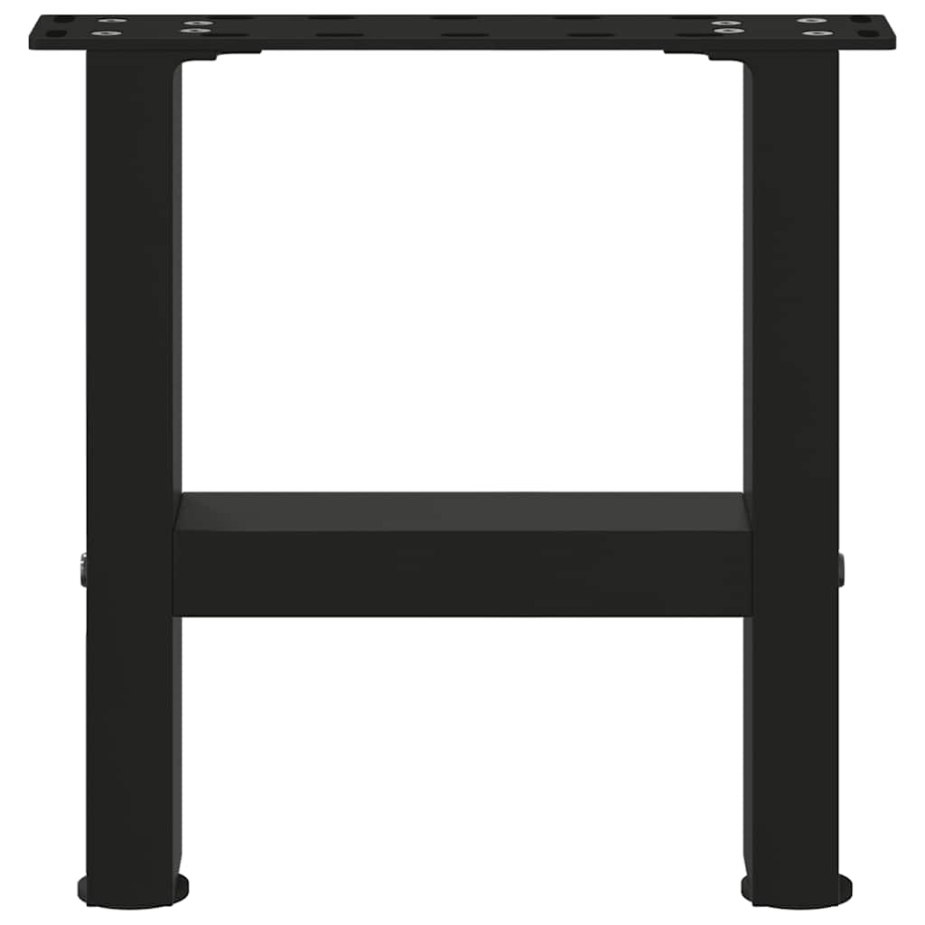 Salongbordben svart 2 stk 40x(30-31) cm stål