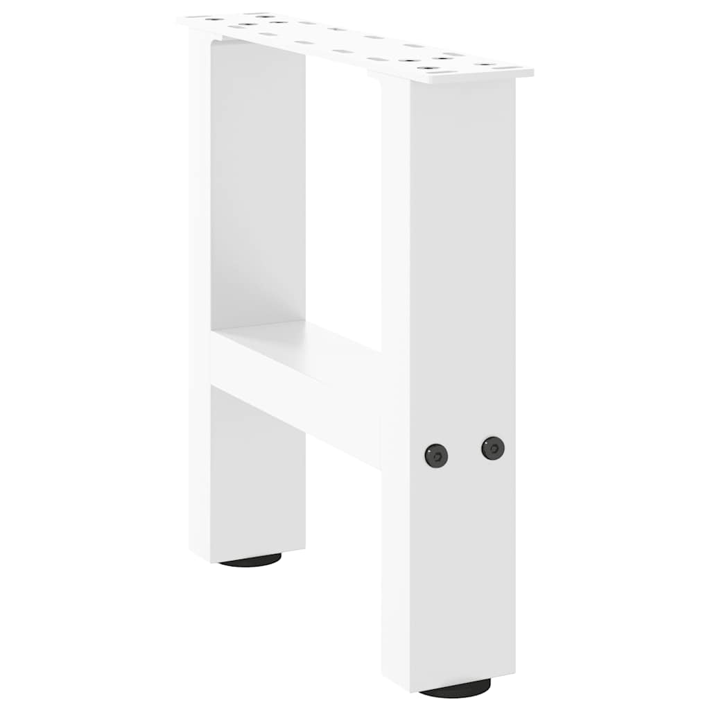 Salongbordben hvite 2 stk 40x(30-31) cm stål