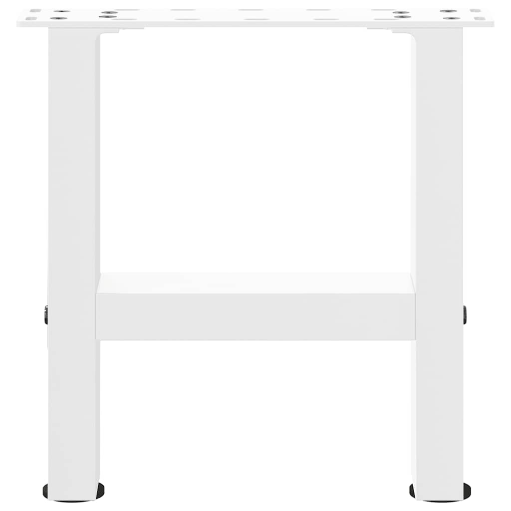 Salongbordben hvite 2 stk 40x(30-31) cm stål