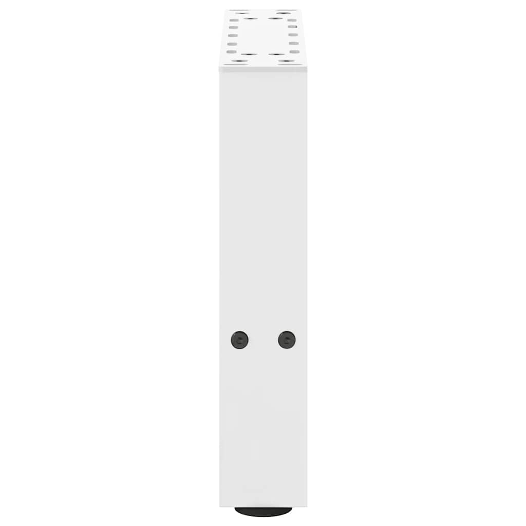 Salongbordben hvite 2 stk 40x(30-31) cm stål