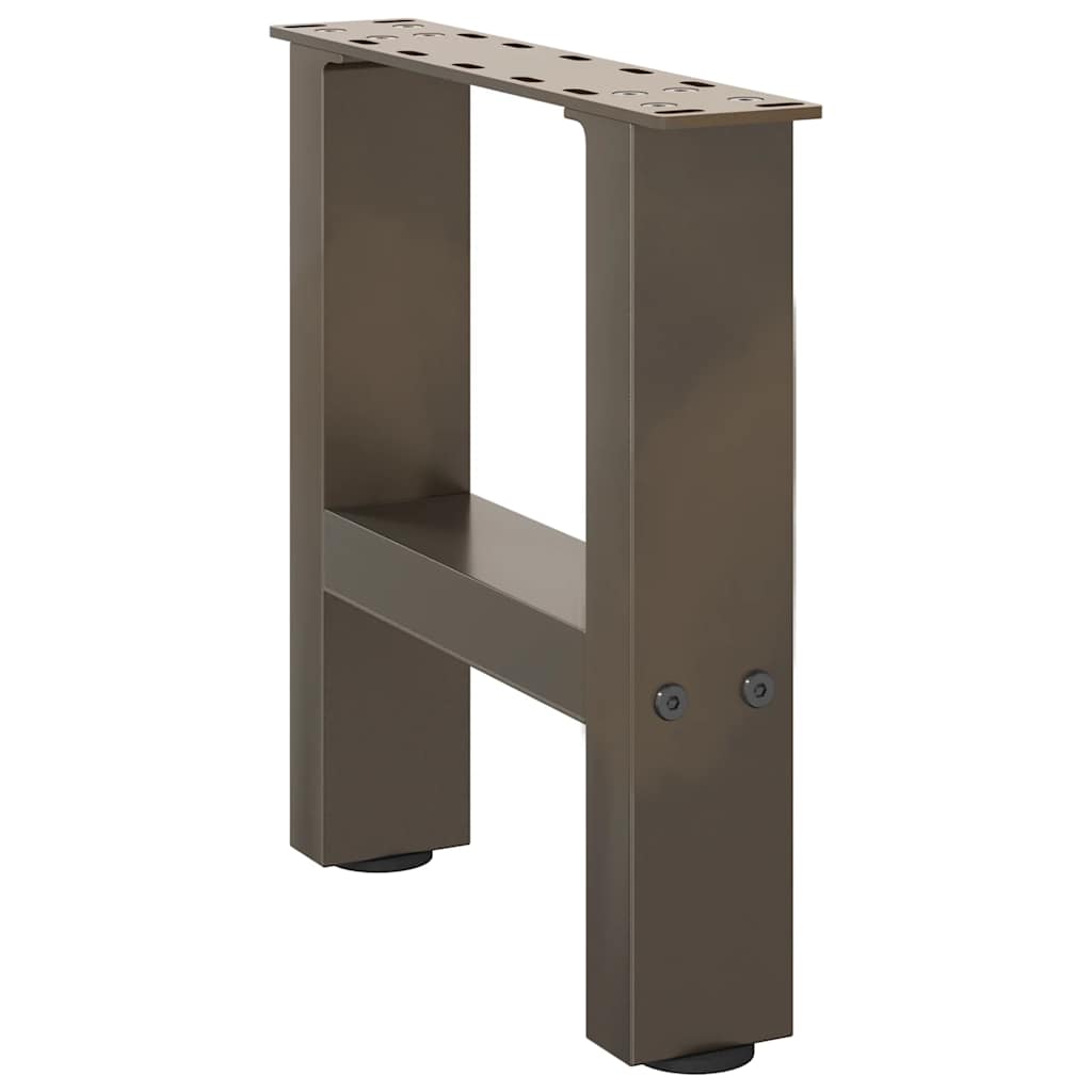 Salongbordben naturstål 2 stk 40x(30-31) cm stål