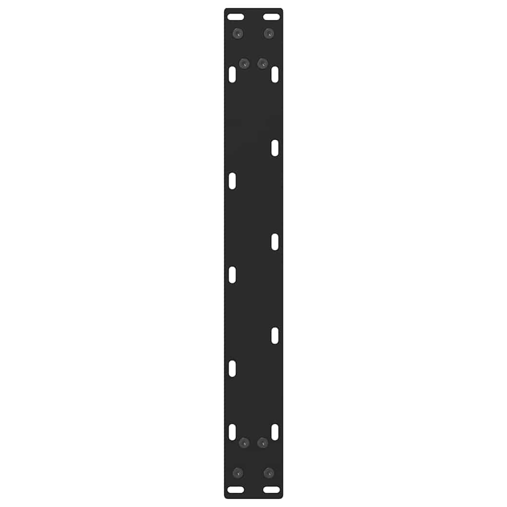 Salongbordben svart 2 stk 50x(30-31) cm stål