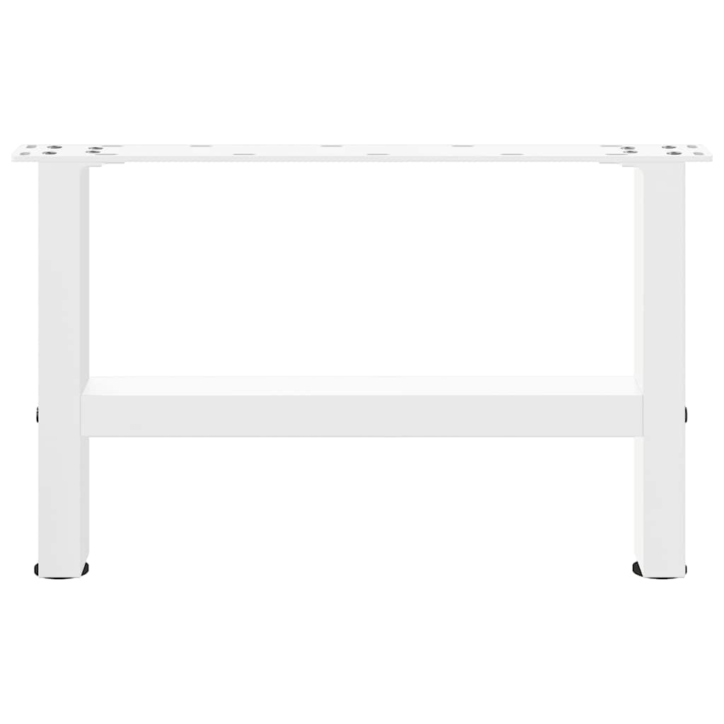 Salongbordben hvite 2 stk 50x(30-31) cm stål