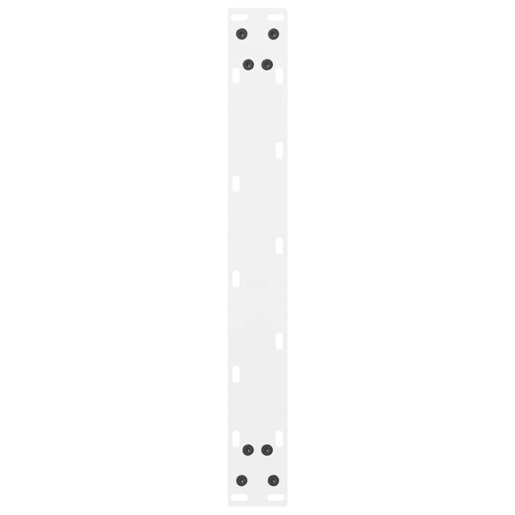 Salongbordben hvite 2 stk 50x(30-31) cm stål