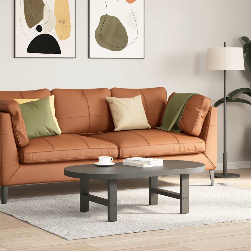 Salongbordben antrasitt 2 stk 50x(30-31) cm stål