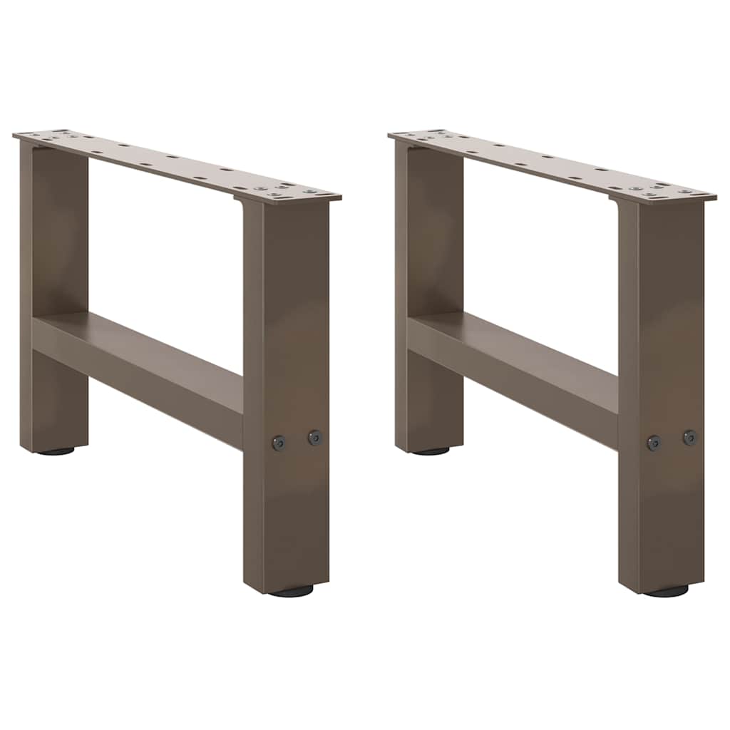 Salongbordben naturstål 2 stk 50x(30-31) cm stål