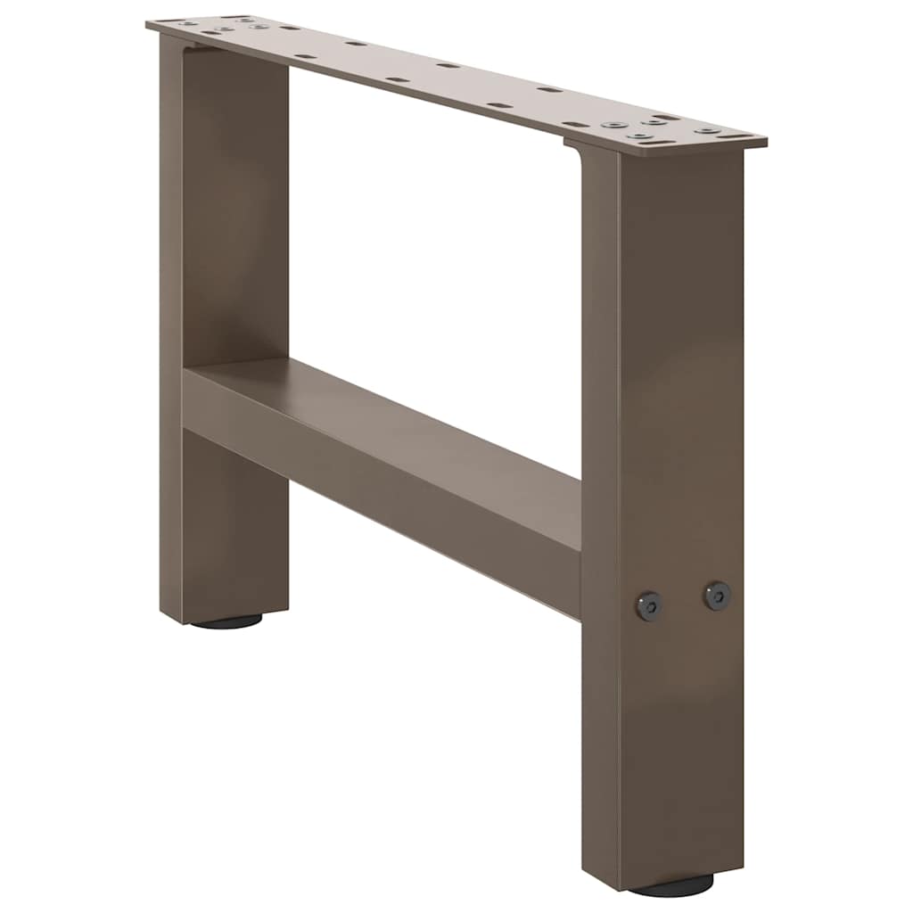Salongbordben naturstål 2 stk 50x(30-31) cm stål