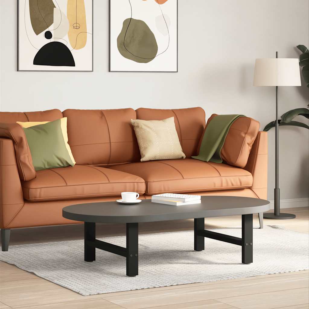 Salongbordben svart 2 stk 60x(30-31) cm stål