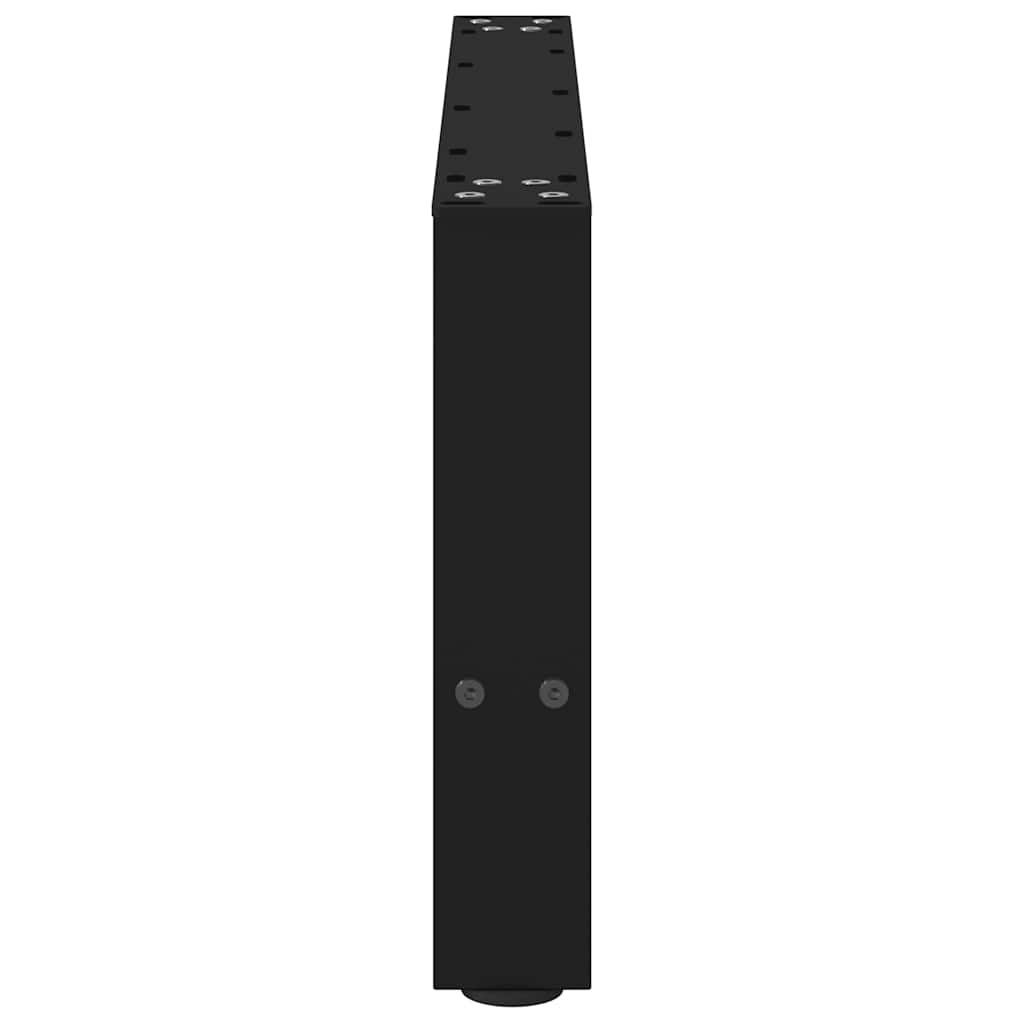 Salongbordben svart 2 stk 60x(30-31) cm stål