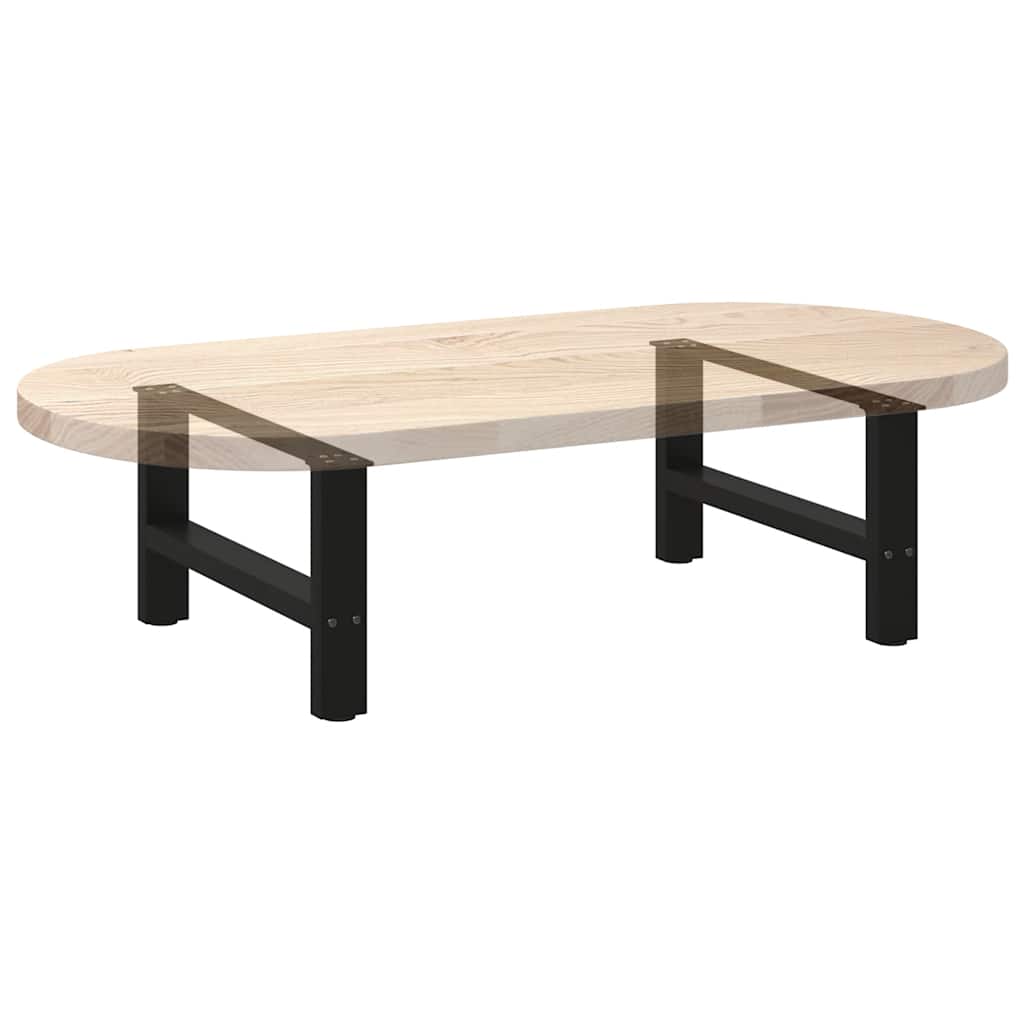 Salongbordben svart 2 stk 60x(30-31) cm stål