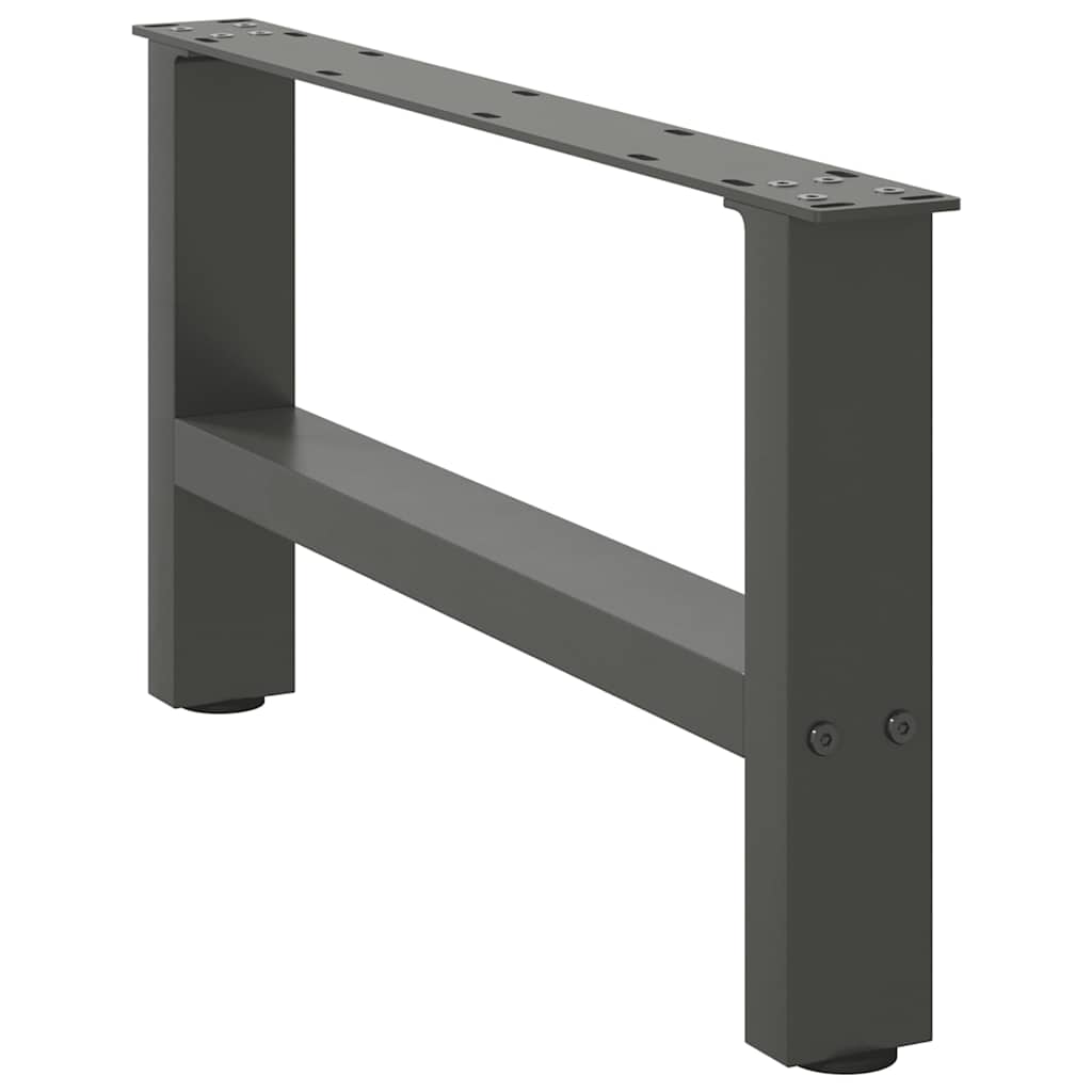 Salongbordben antrasitt 2 stk 60x(30-31) cm stål