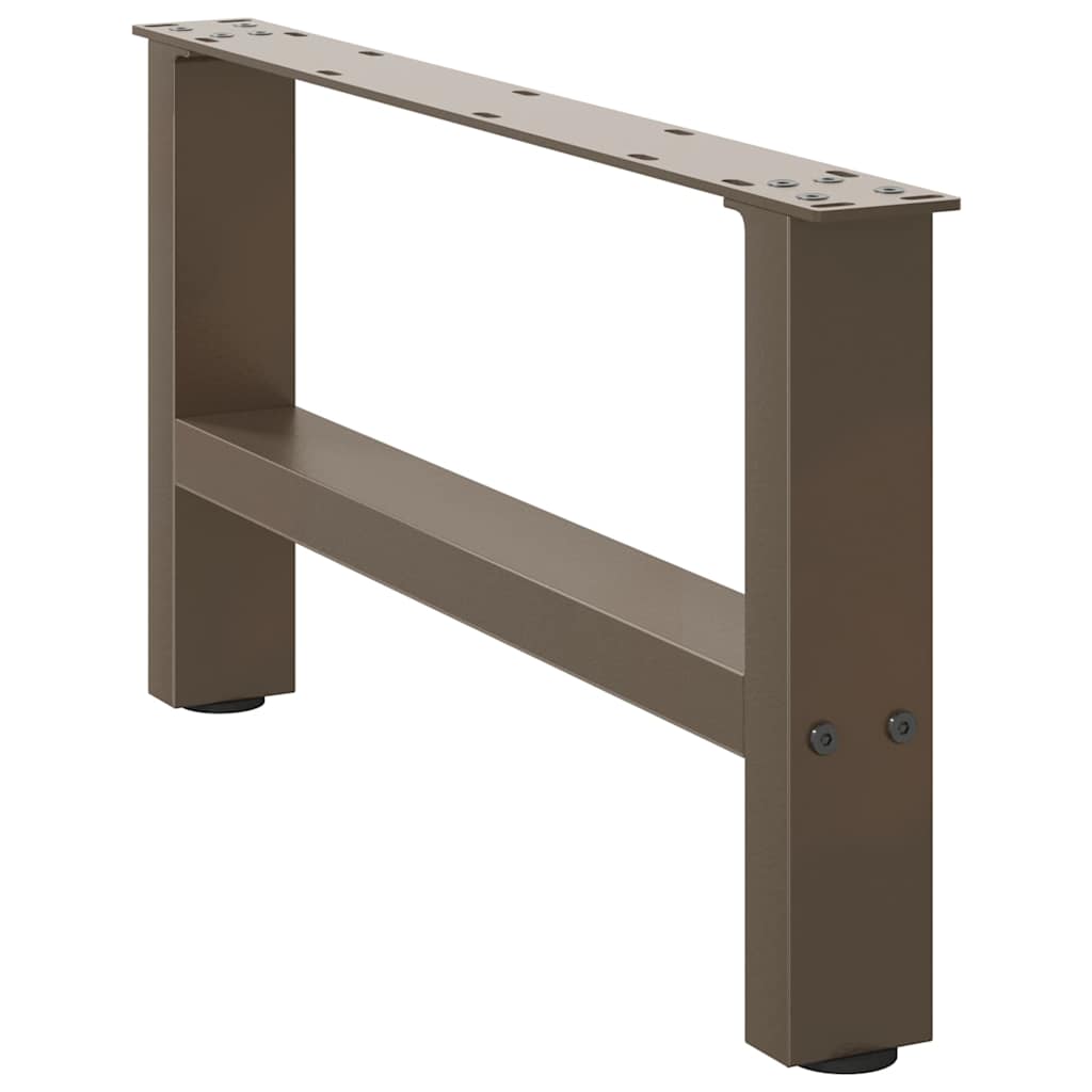 Salongbordben naturstål 2 stk 60x(30-31) cm stål