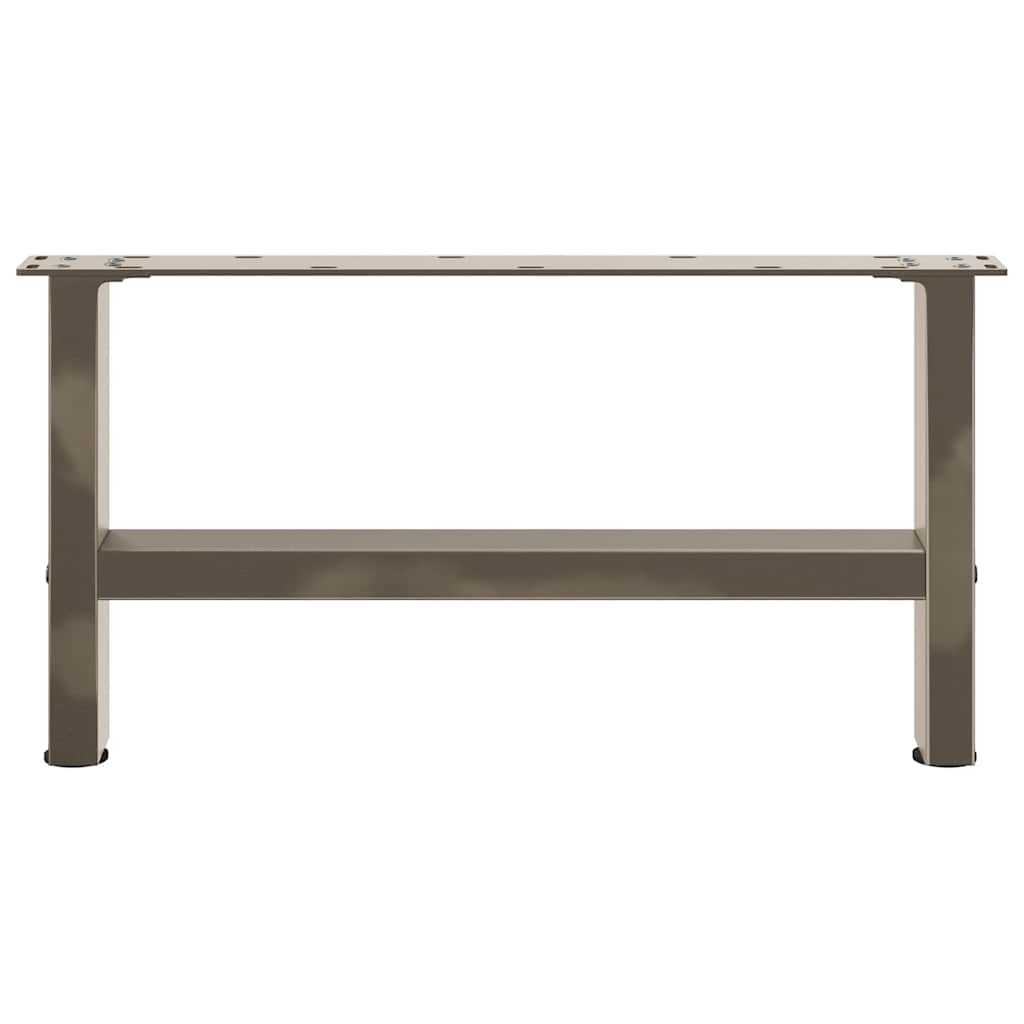 Salongbordben naturstål 2 stk 60x(30-31) cm stål