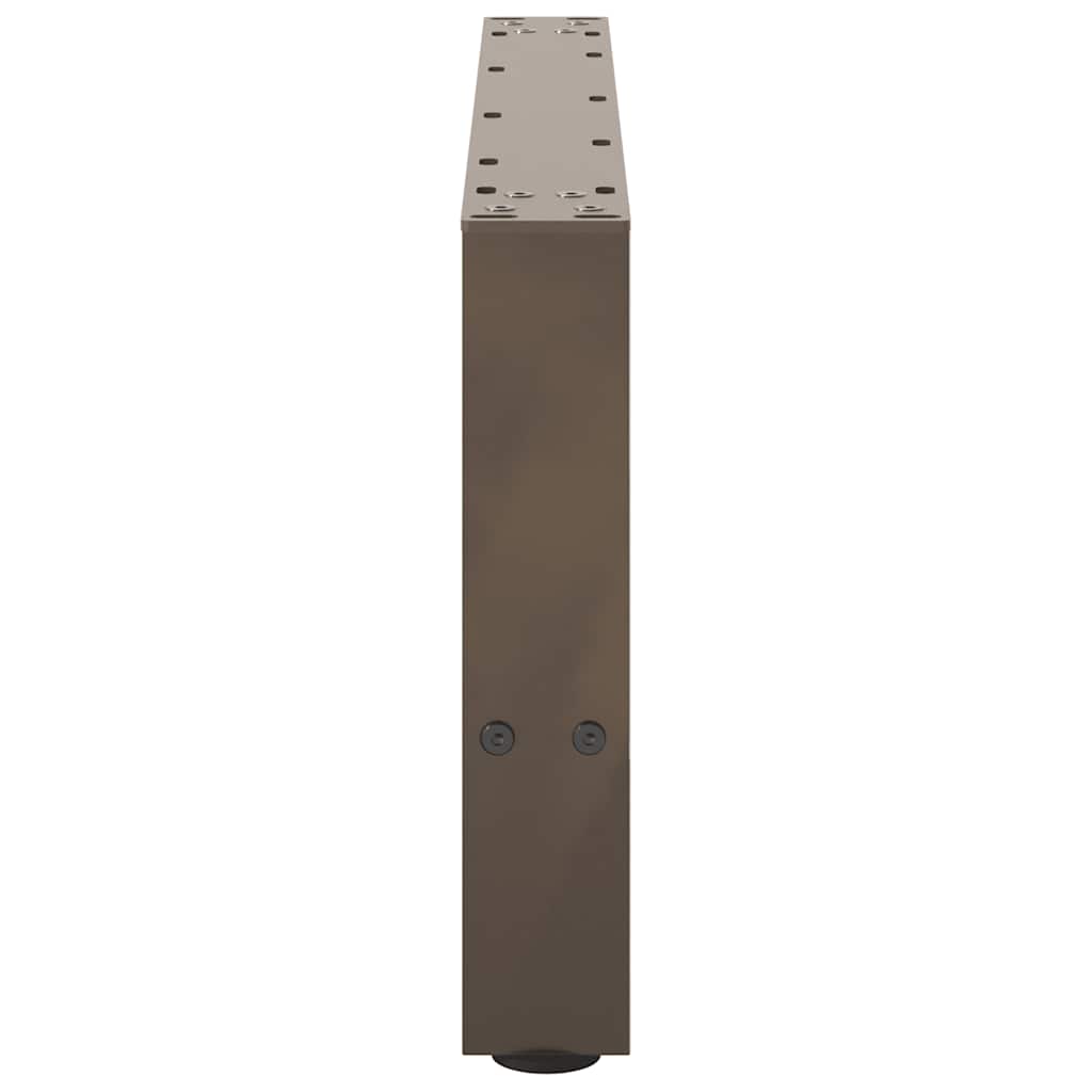 Salongbordben naturstål 2 stk 60x(30-31) cm stål