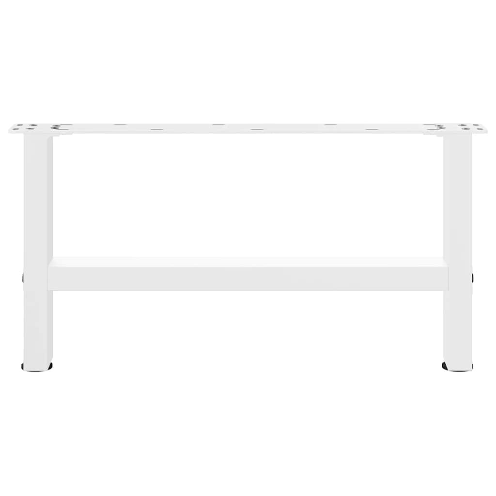 Salongbordben hvite 2 stk 70x(30-31) cm stål