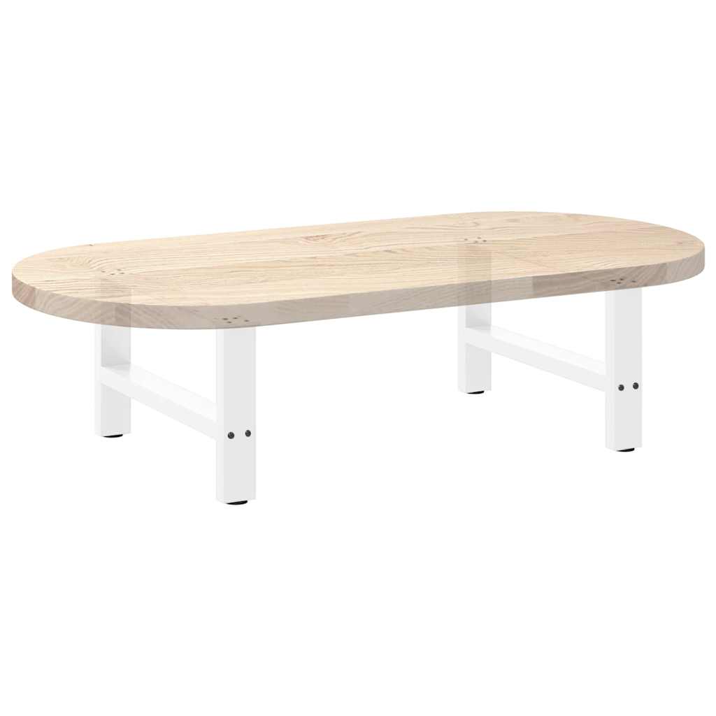 Salongbordben hvite 2 stk 70x(30-31) cm stål
