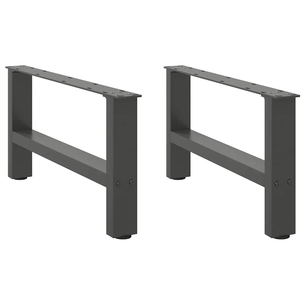 Salongbordben antrasitt 2 stk 70x(30-31) cm stål