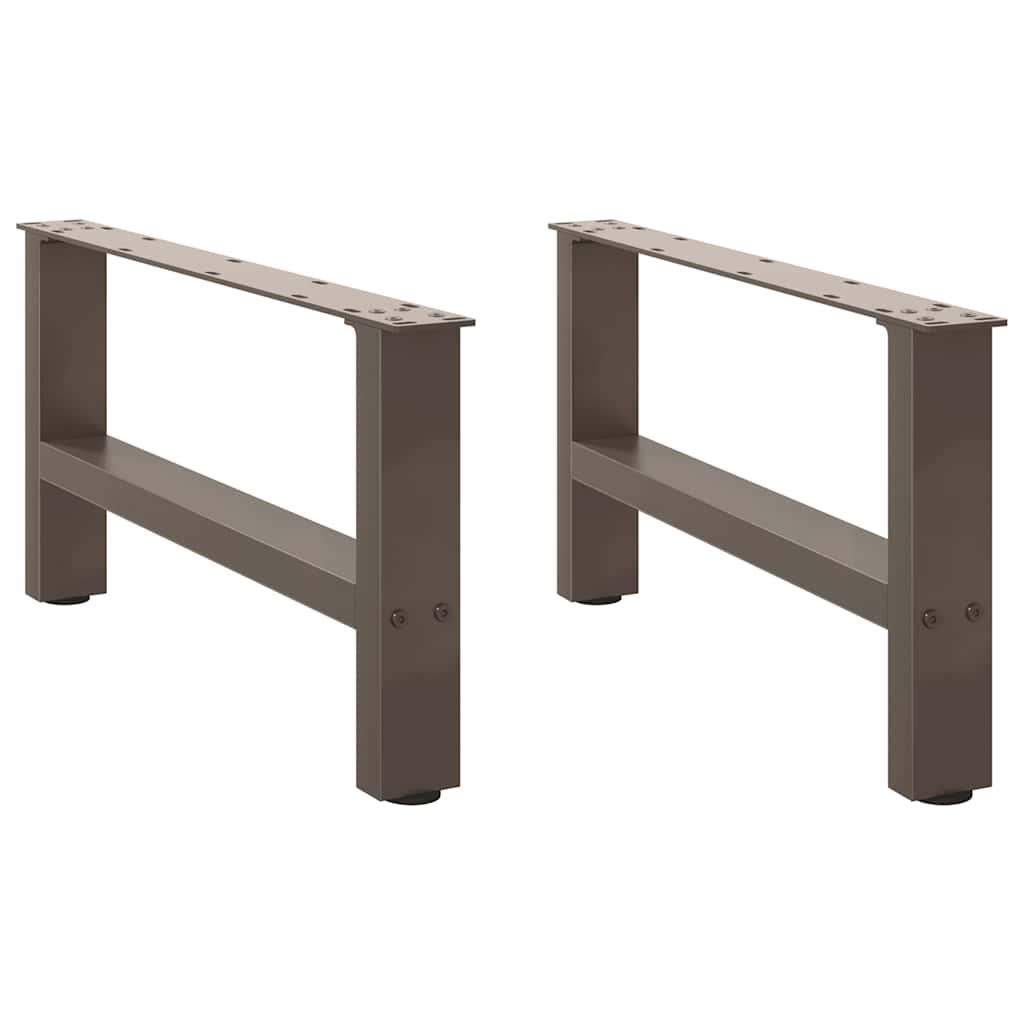 Salongbordben naturstål 2 stk 70x(30-31) cm stål