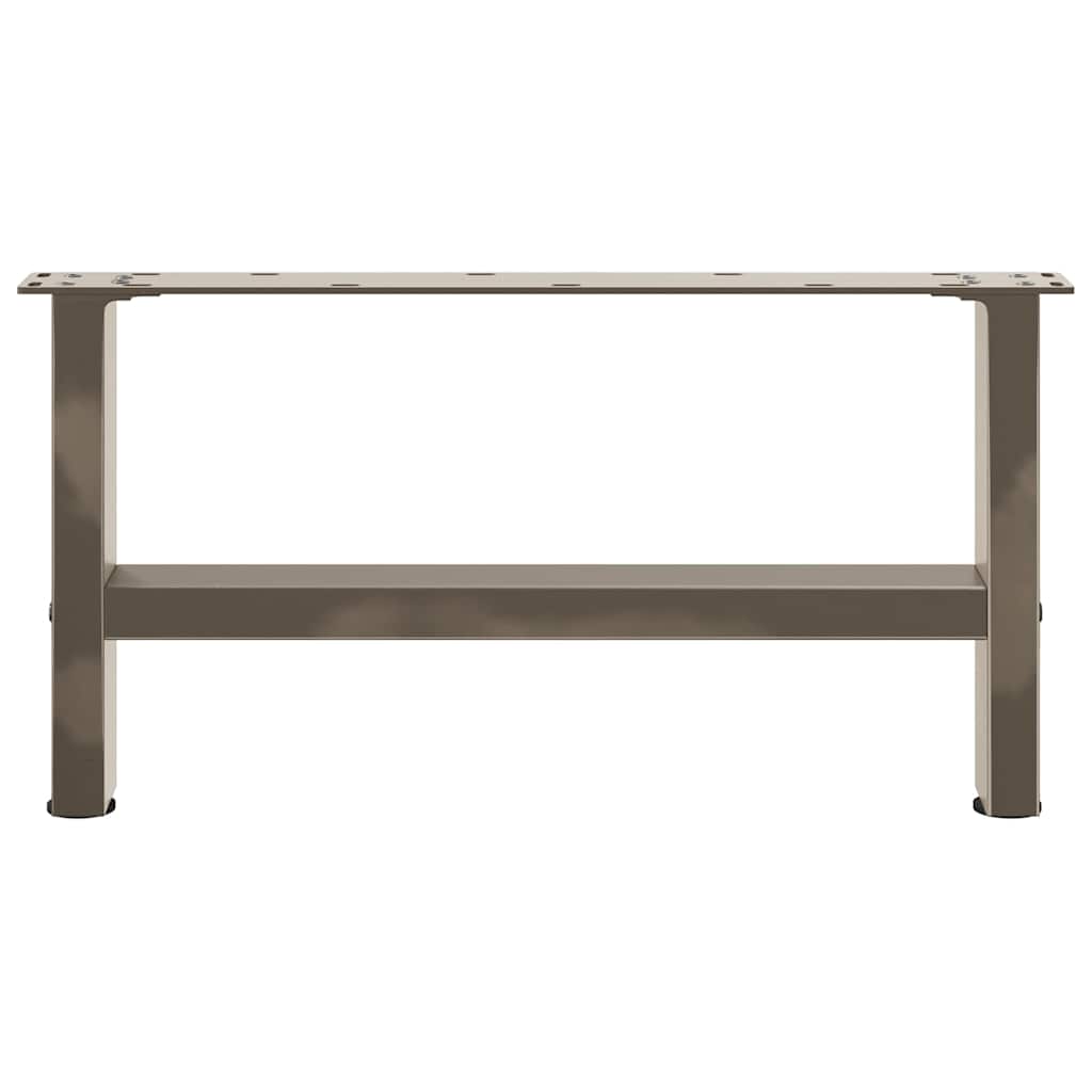 Salongbordben naturstål 2 stk 70x(30-31) cm stål