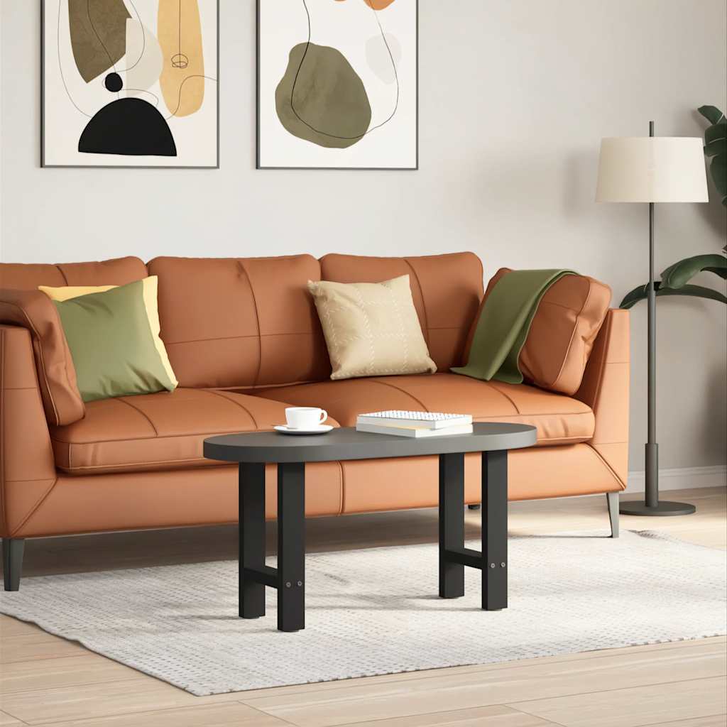 Salongbordben svart 2 stk 28 x (42-43) cm stål