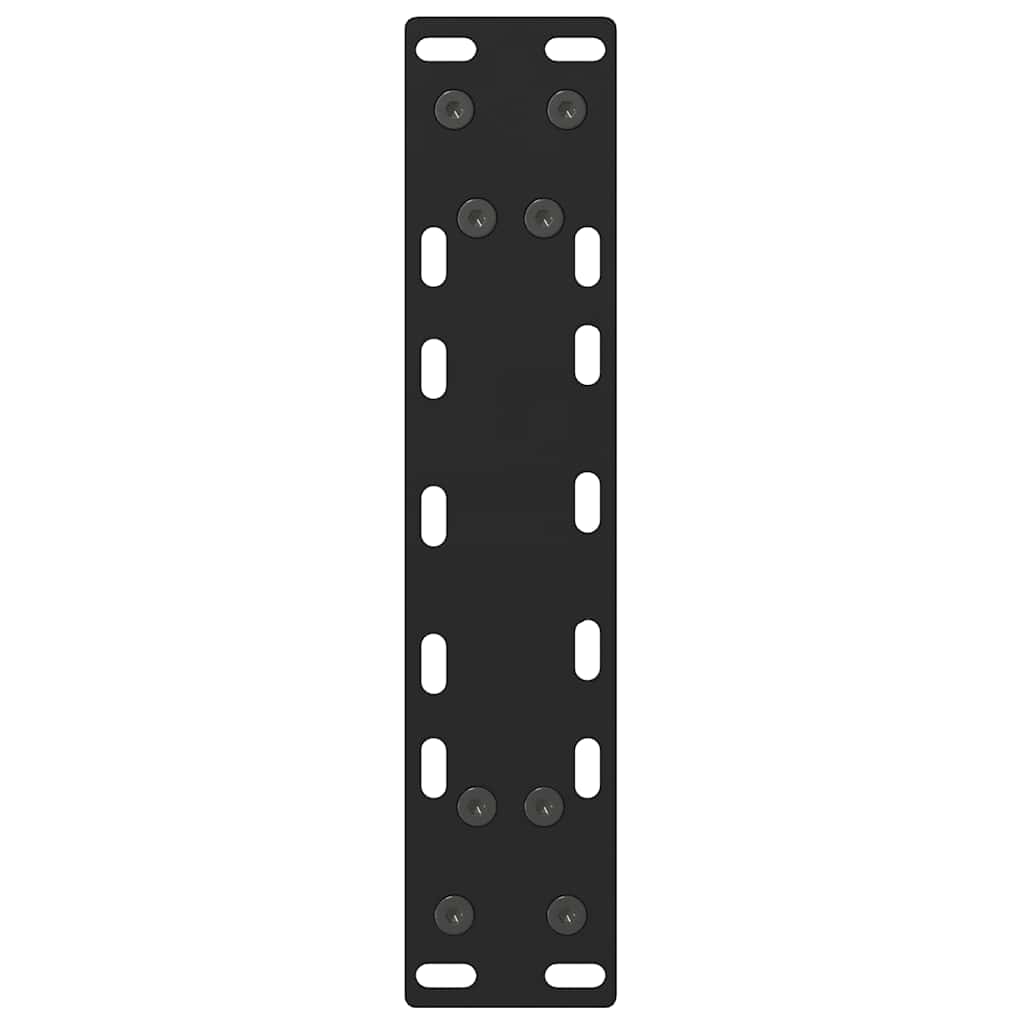 Salongbordben svart 2 stk 28 x (42-43) cm stål