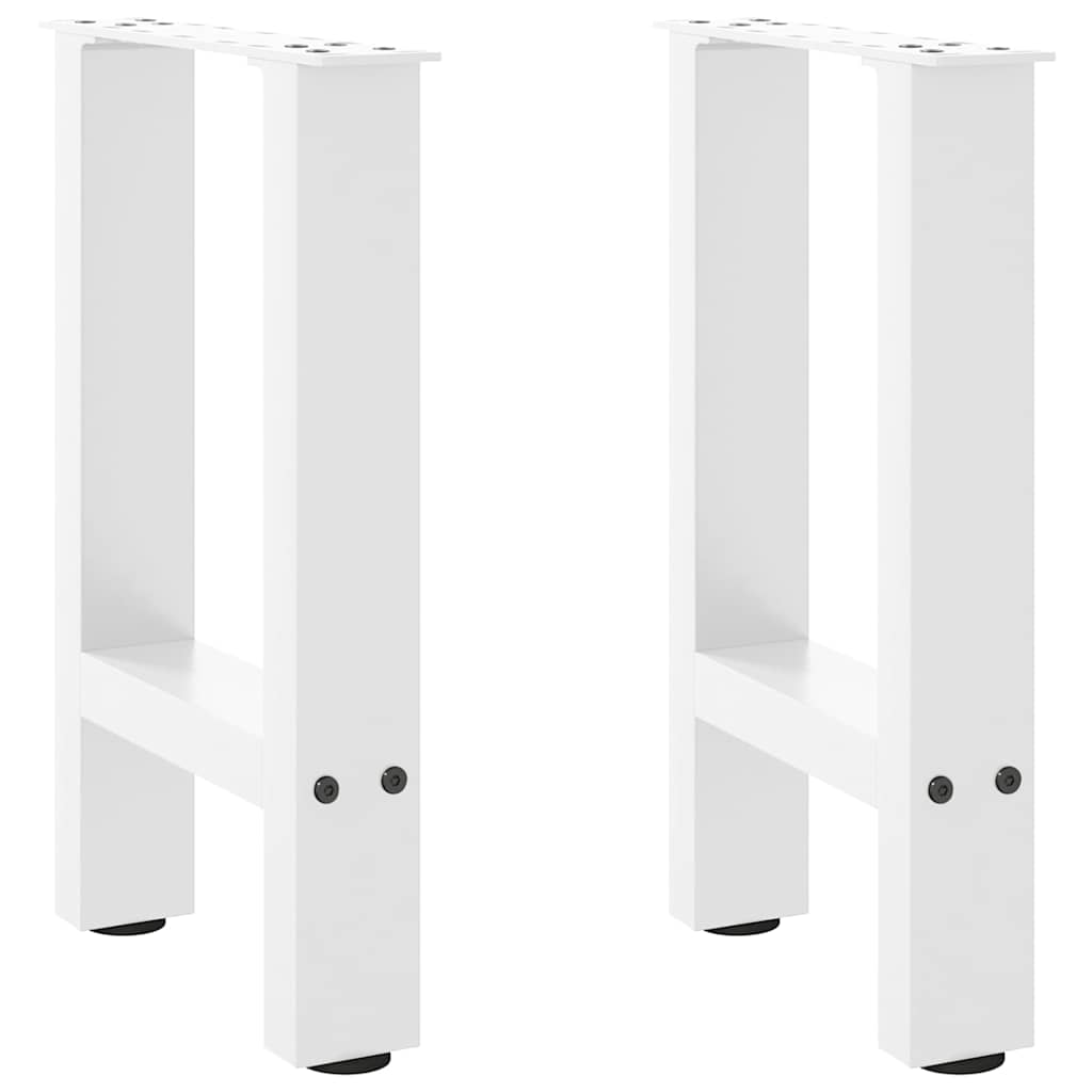 Salongbordben hvite 2 stk 28 x (42-43) cm stål