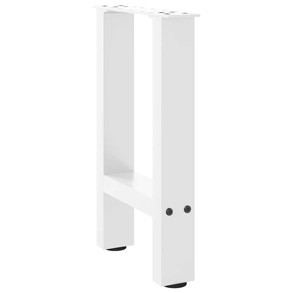 Salongbordben hvite 2 stk 28 x (42-43) cm stål