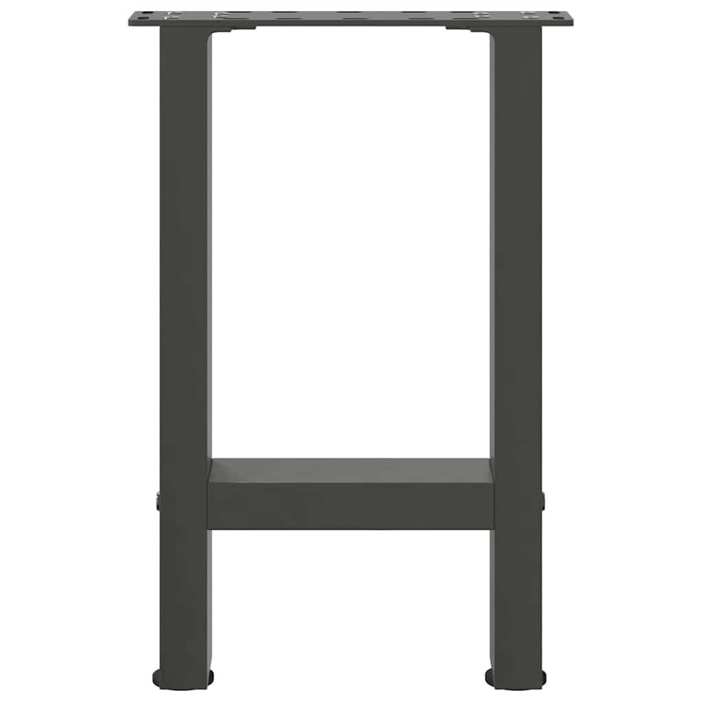 Salongbordben antrasitt 2 stk 28 x (42-43) cm stål