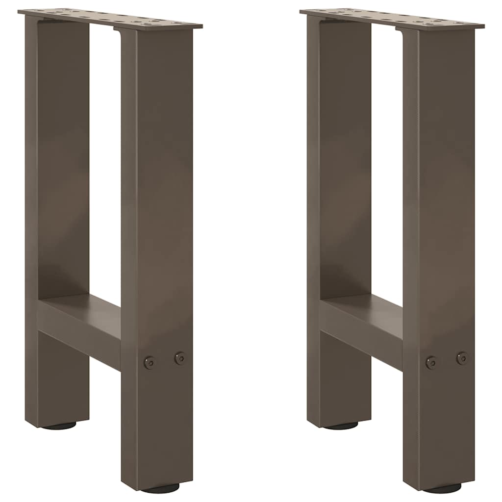 Salongbordben naturstål 2 stk 28 x (42-43) cm stål
