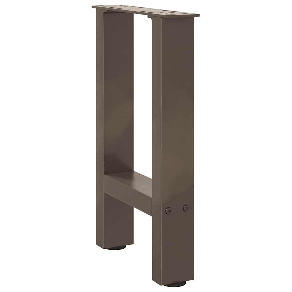 Salongbordben naturstål 2 stk 28 x (42-43) cm stål