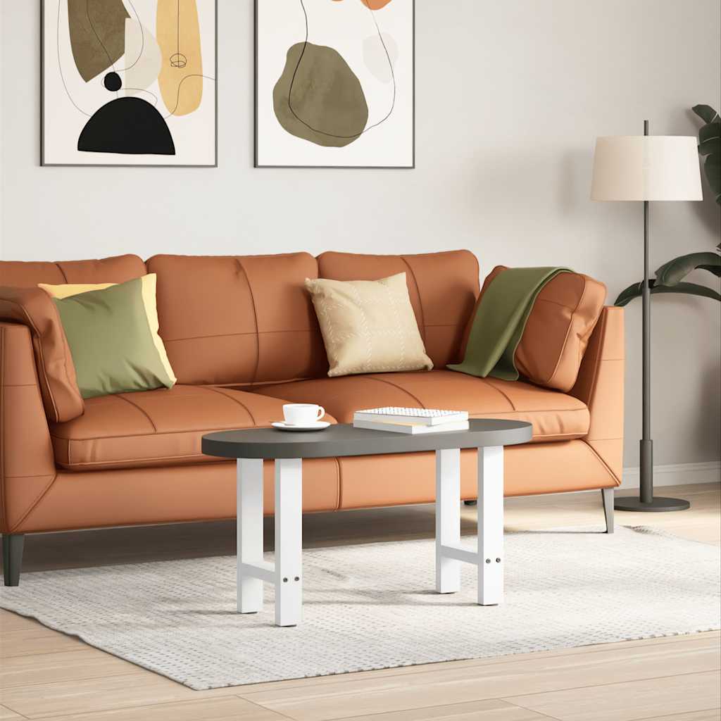 Salongbordben hvite 2 stk 38 x (42-43) cm stål