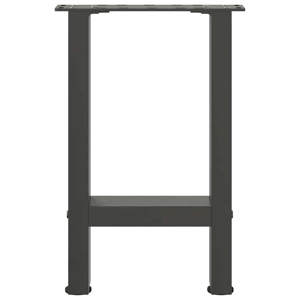 Salongbordben antrasitt 2 stk 38 x (42-43) cm stål