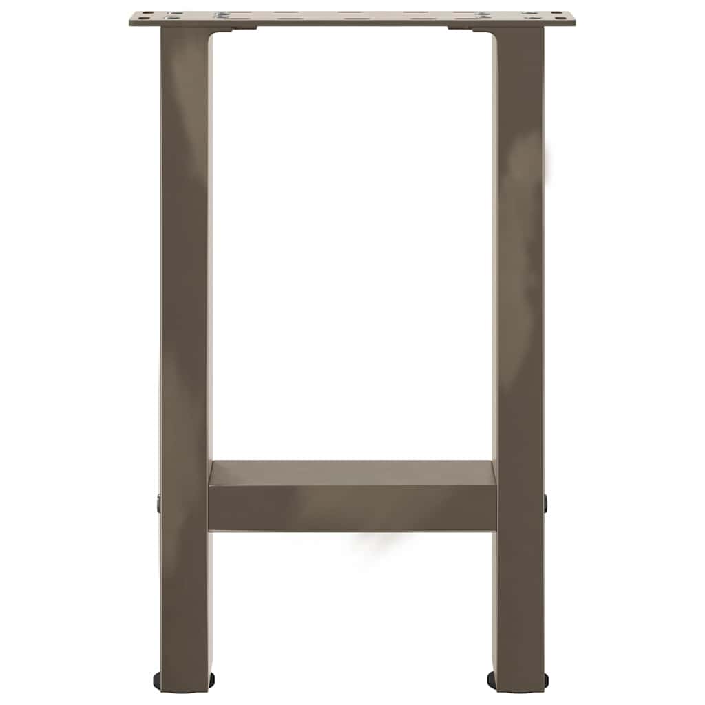 Salongbordben naturstål 2 stk 38 x (42-43) cm stål