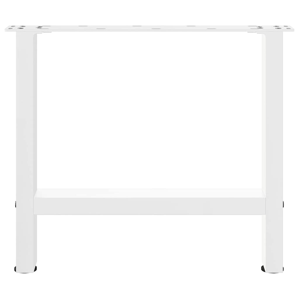 Salongbordben hvite 2 stk 50x(42-43) cm stål