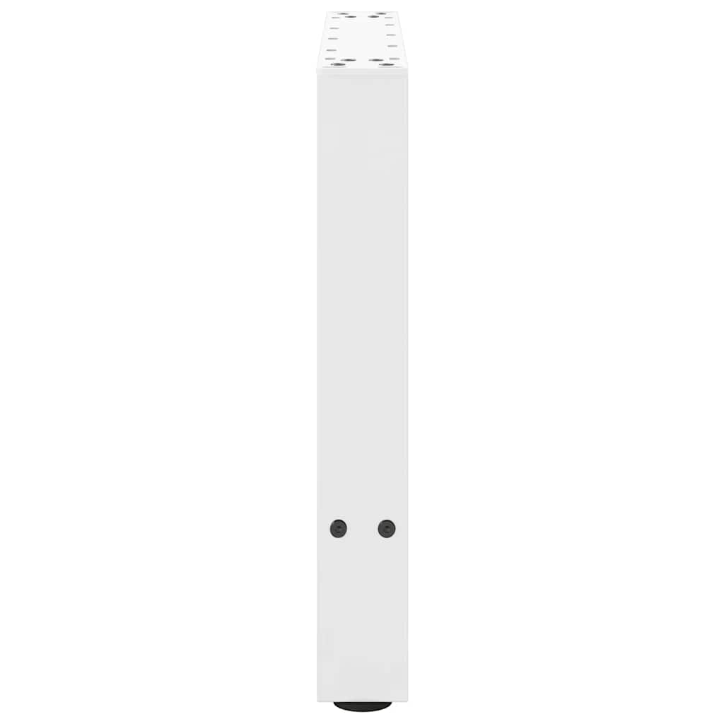 Salongbordben hvite 2 stk 50x(42-43) cm stål