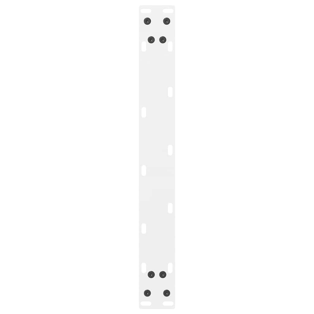 Salongbordben hvite 2 stk 50x(42-43) cm stål