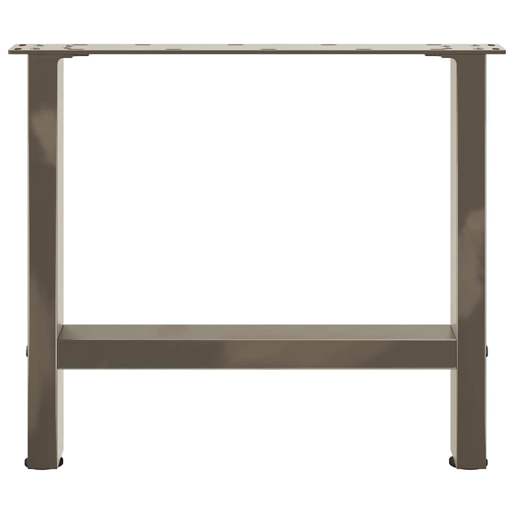 Salongbordben naturstål 2 stk 50x(42-43) cm stål